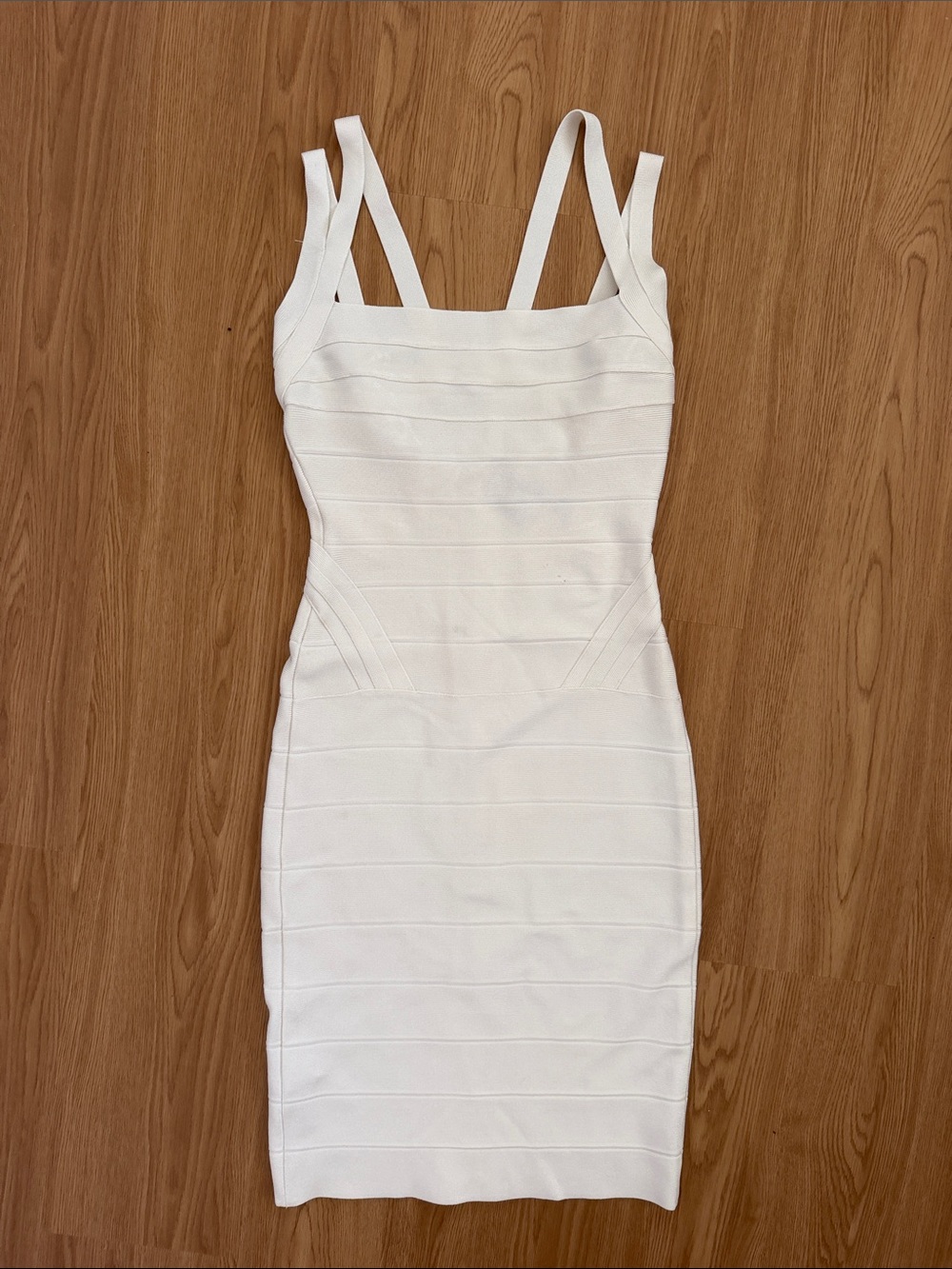 Herve Leger White Bandage Dress